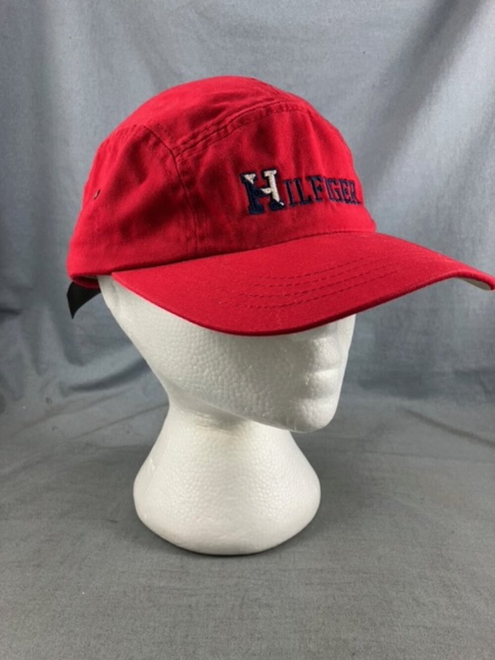 Tommy Hilfiger Red Cotton Baseball Cap Sports Golf Trucker Hat